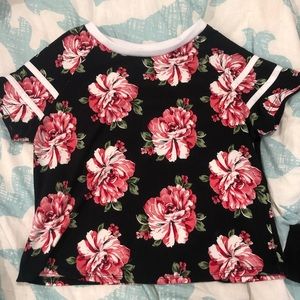 Floral Cropped Tshirt